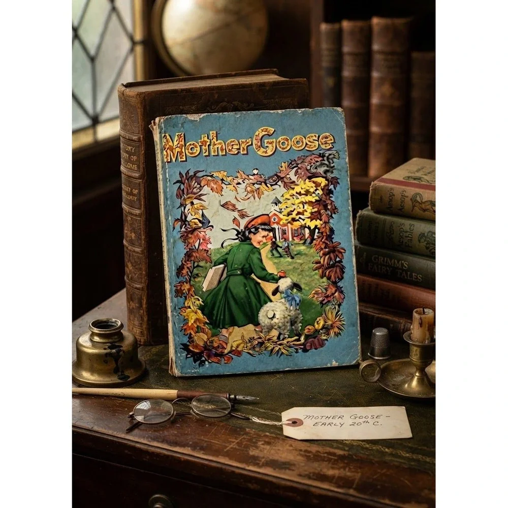 Vintage 1953 Mother Goose Complete Book of Nursery Rhymes Whitman Publishing